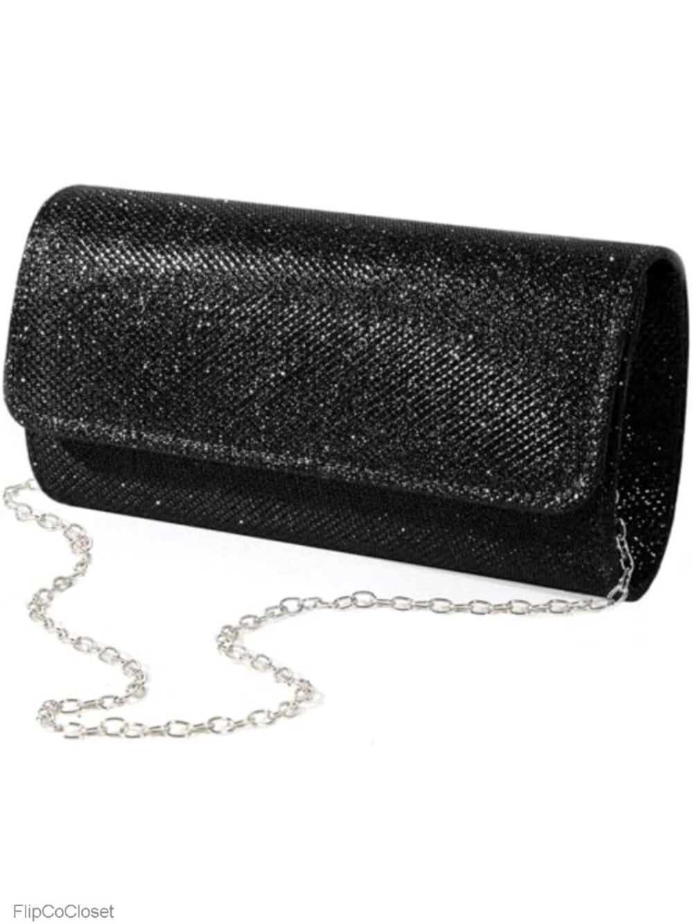 Glitter Evening Clutch with Detachable Chain for Wedding Party Prom - Women's